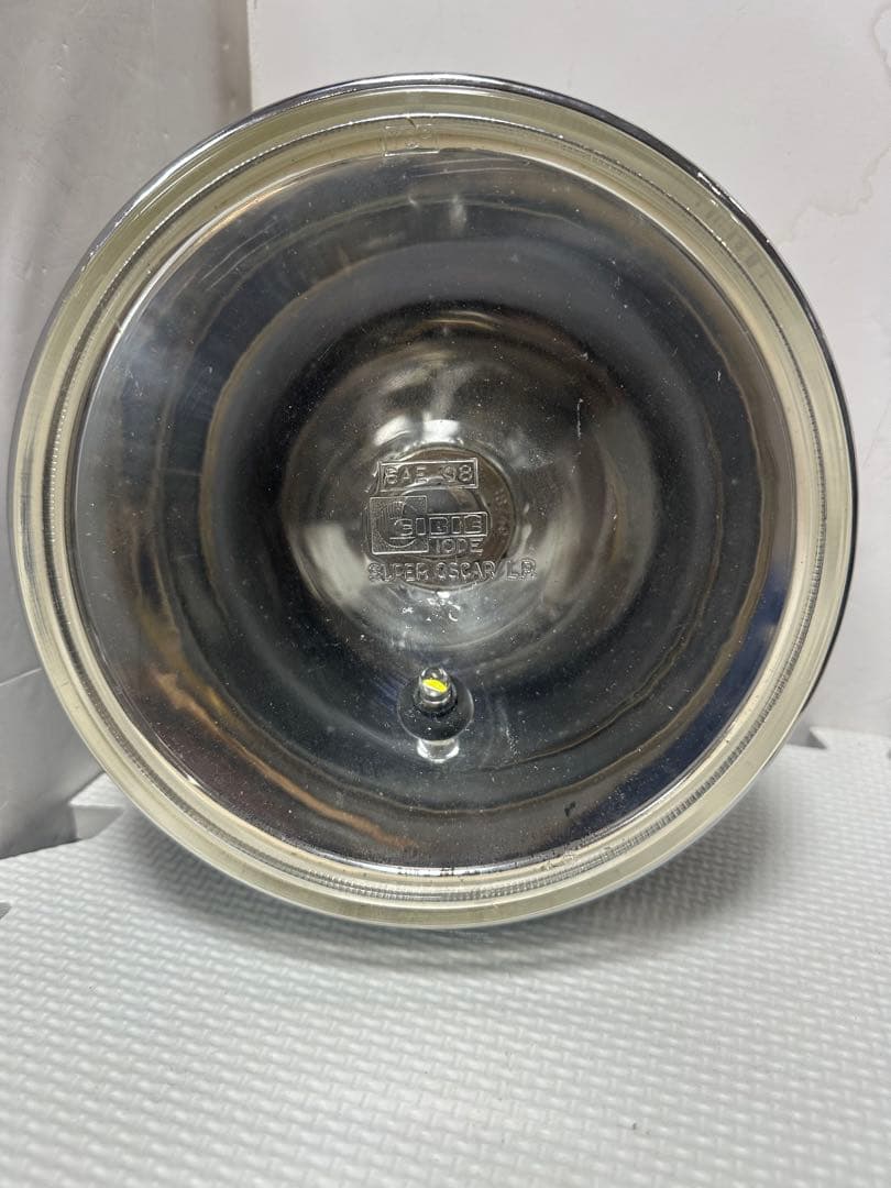 当時物シビエスーパーオスカー180πシビエ凹みレンズ付きヘッドライト/マーシャル