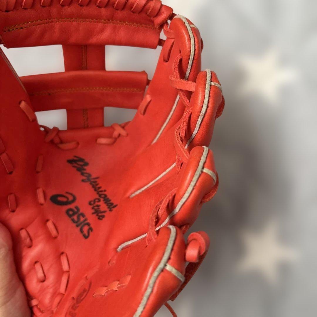 ★アシックス　少年軟式グローブ★美品‼️‼️スチーム叩き揉み加工済みですぐ使えます