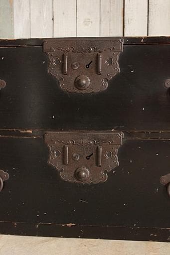 時代　庄内箪笥　2段　時代家具　収納タンス　古家具