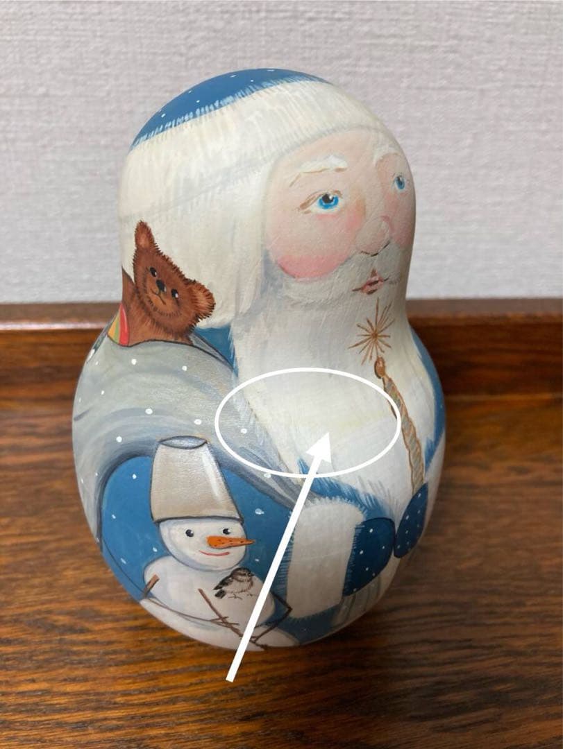 【みぃ】北京オリンピック羽生結弦マトリョーカ&青のサンタ起き上がりこぼし♪