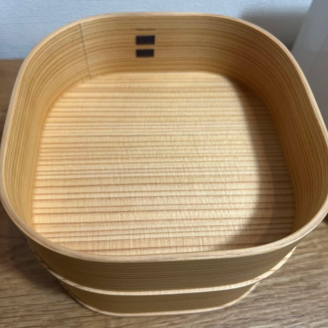 大館工芸社　曲げわっぱ　くつわ弁当　二段弁当箱　伝統工芸品