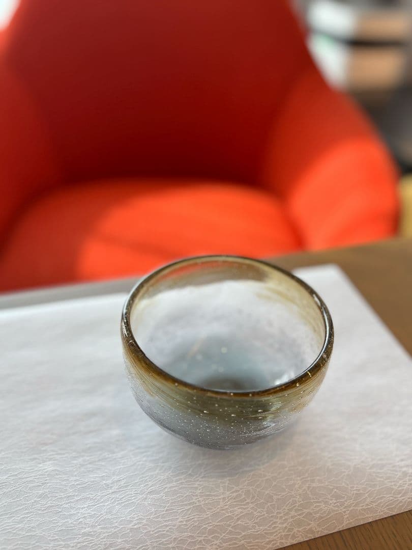 グラデーションガラスボウル　吹きガラス　宙吹き