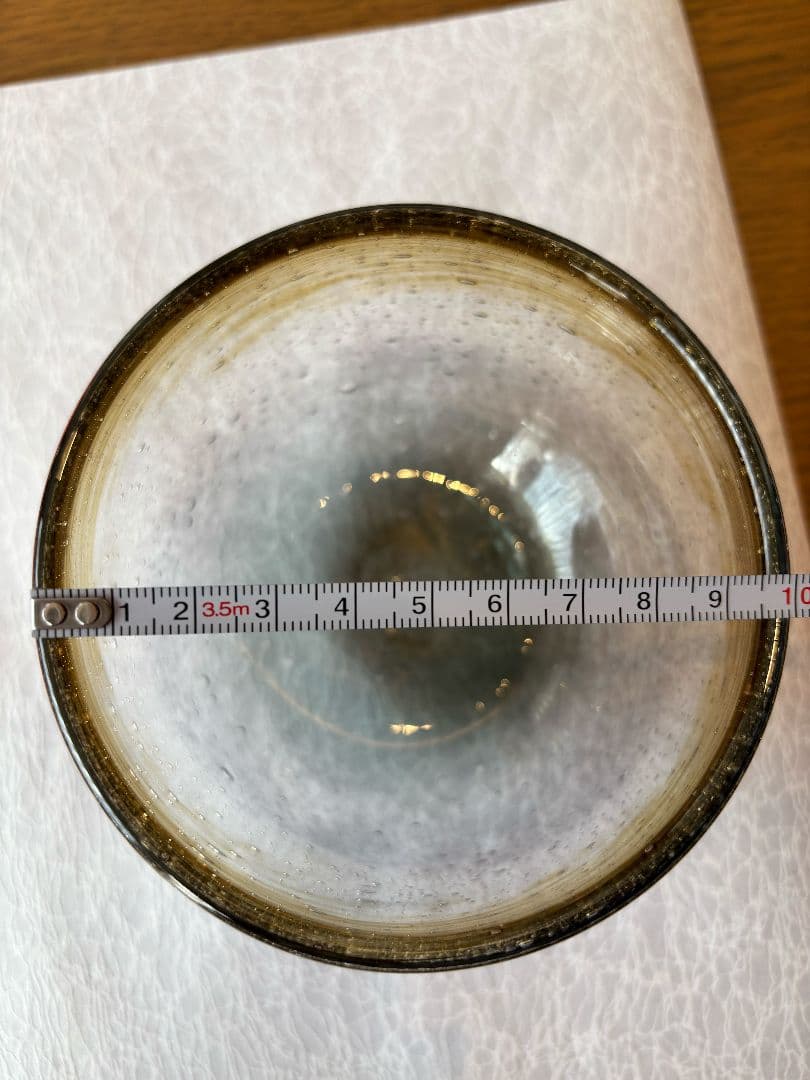 グラデーションガラスボウル　吹きガラス　宙吹き