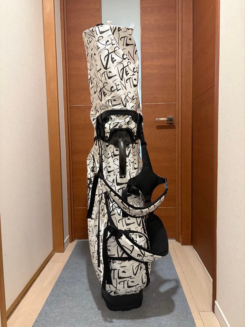 DESCENTE キャディバッグ ホワイト/ブラック