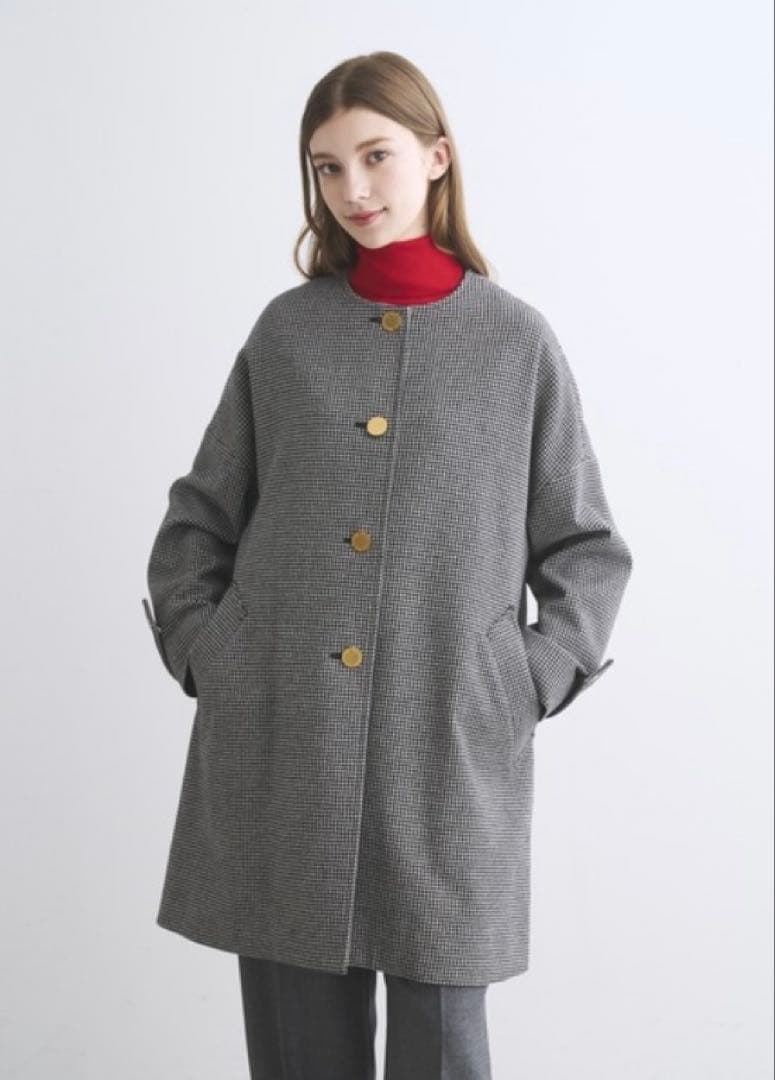 【新品・未使用✨】トラディショナルウェザーウェアMALTONノーカラーコート