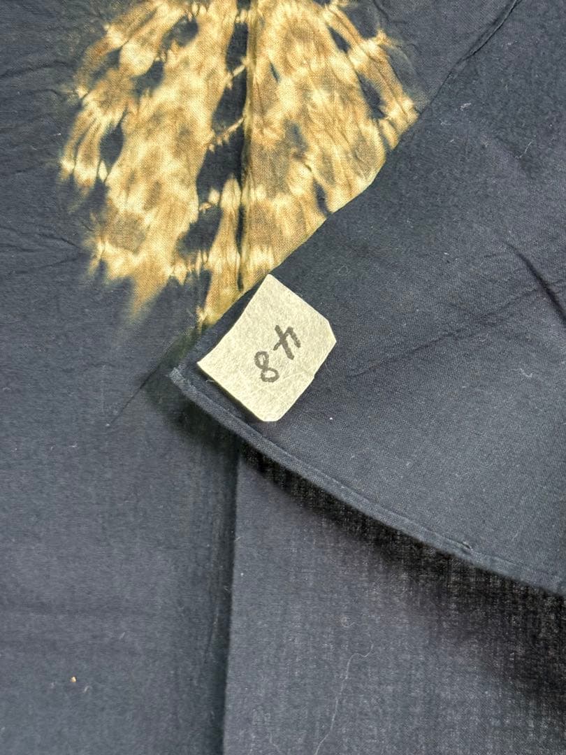 N27 「片野元彦」藍染絞り作家 有松鳴海絞り 天然草木染古布 和装着物