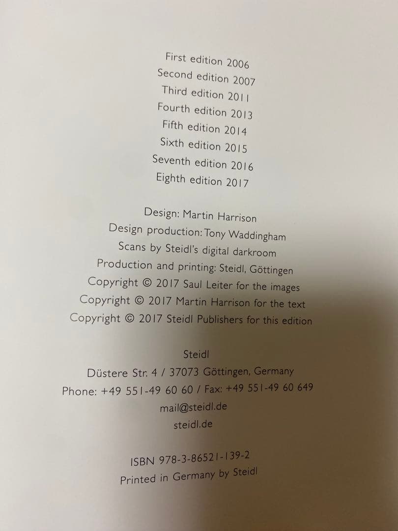 ソールライター 写真集 『Early Color』