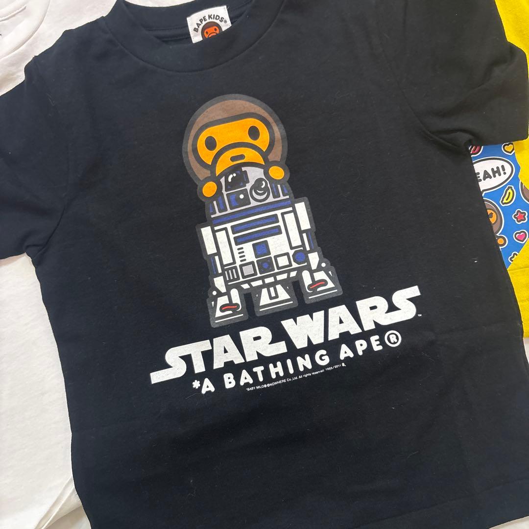 BAPE KIDS スターウォーズ コラボ Tシャツ 3枚セット