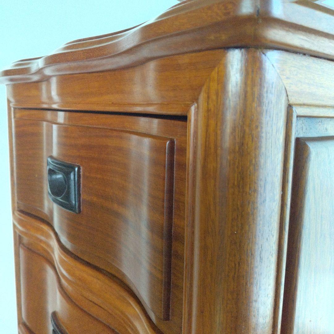 ☆花梨　5段アンティークチェスト　猫脚　美品☆