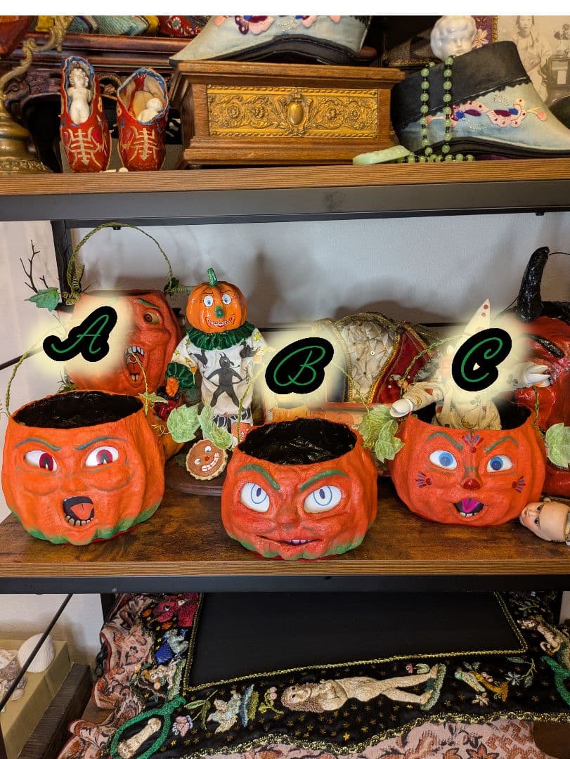 ヴィンテージハロウィン30〜40s復刻　Jack-o'-lantern Cの子