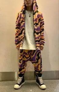 新品【ルグランブルー】スウェット上下セット パーカー サルエルパンツ 2(M-L