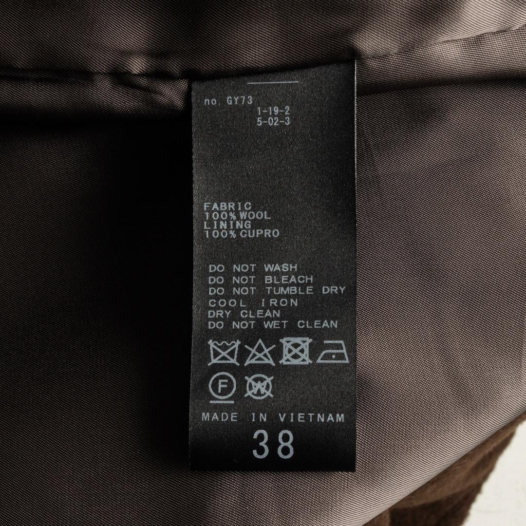 FRAMeWORK ラムウールMIXシャルムバルカラーコート 38 ブラウン