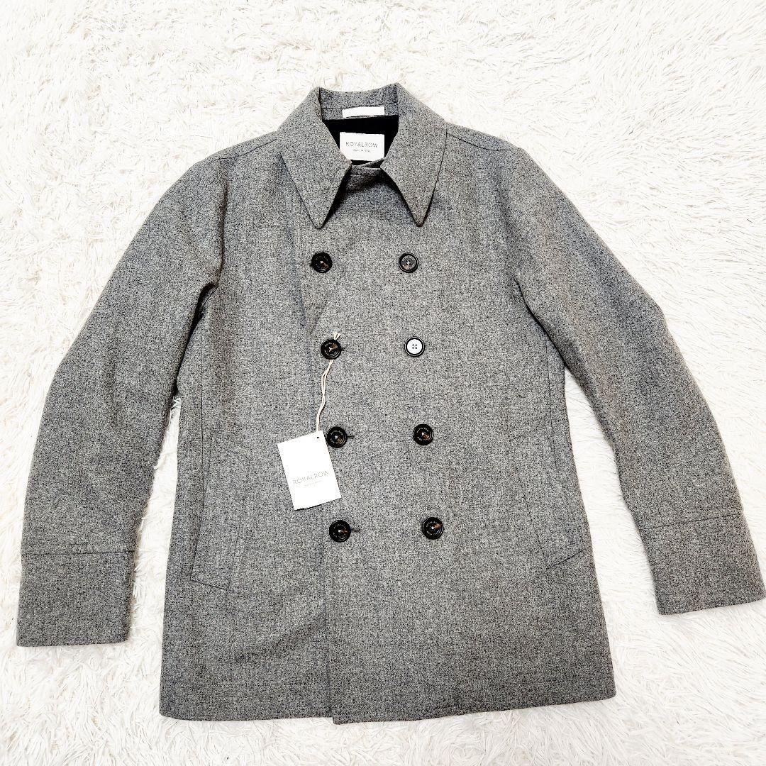 【極美品】ROW ロイヤルロウ カシミヤ混チェスターコート グレー48