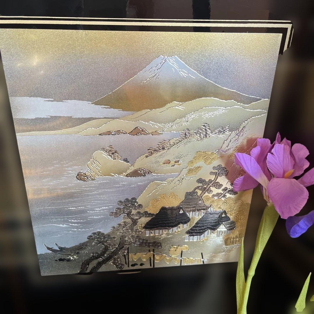 五月人形20号　兜　黒塗屏風　畳台　お弓太刀　【極美品】