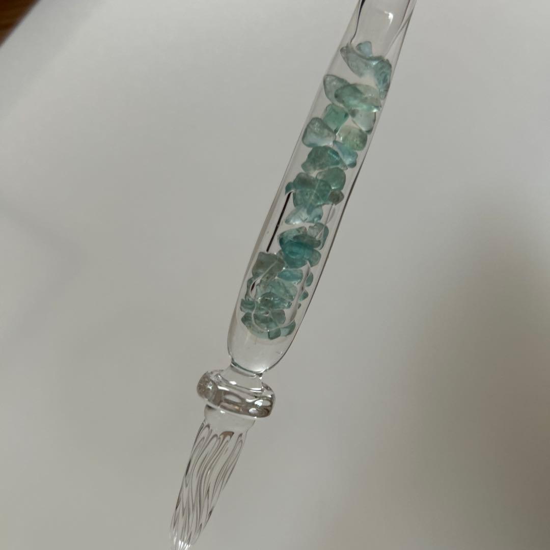 ストームグラス　アパタイト　ガラスペン　万年筆　インク