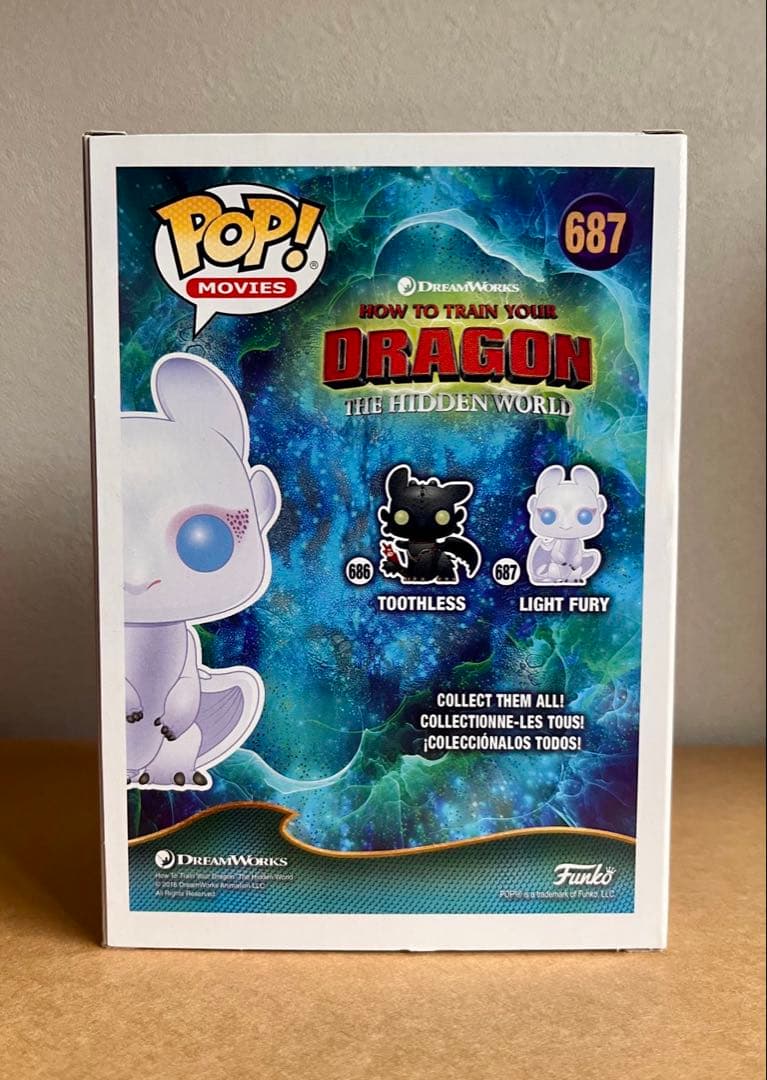 Funko Pop ヒックとドラゴン聖地への冒険 ライト　フューリー グリッター