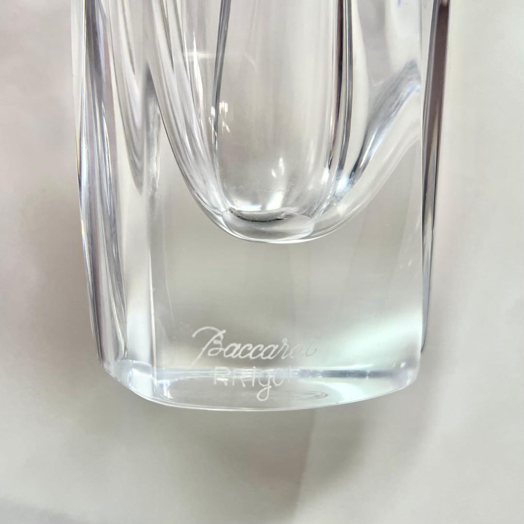 Baccarat バカラ RRigot フラワーベース クリスタル花瓶 (箱付)