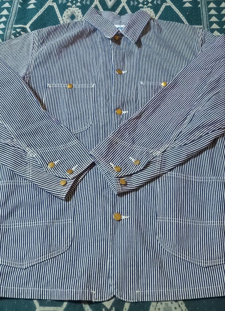 セール☆　lee 91j ヒッコリー カバーオール　ビンテージ 古着 50s