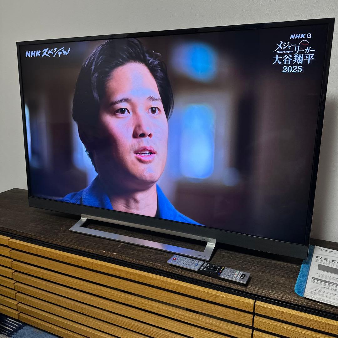 【超美品】東芝　REGZA 49v型タイムシフト搭載4K液晶過去6番組録画可能‼️