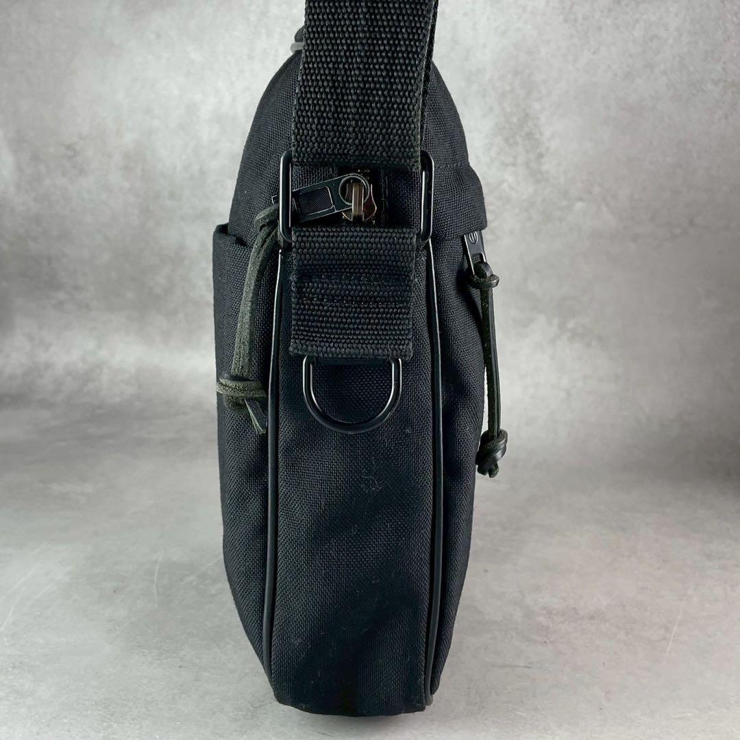 masa3284✨メゾンマルジェラ ショルダーバッグ 黒 4ステッチ 無地