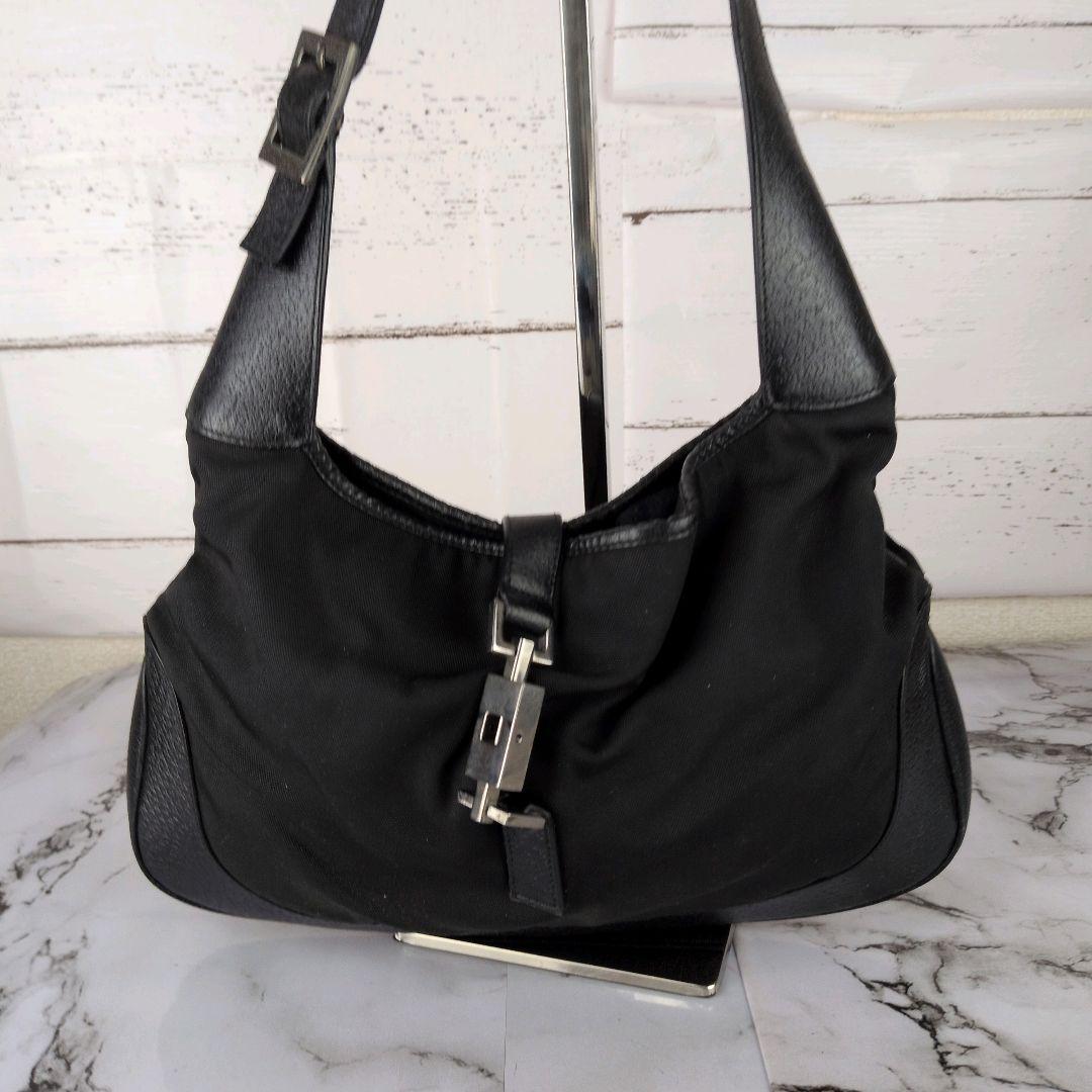 【人気モデル】グッチ☆ジャッキー　ワンショルダー　ナイロン　レザー　バッグ