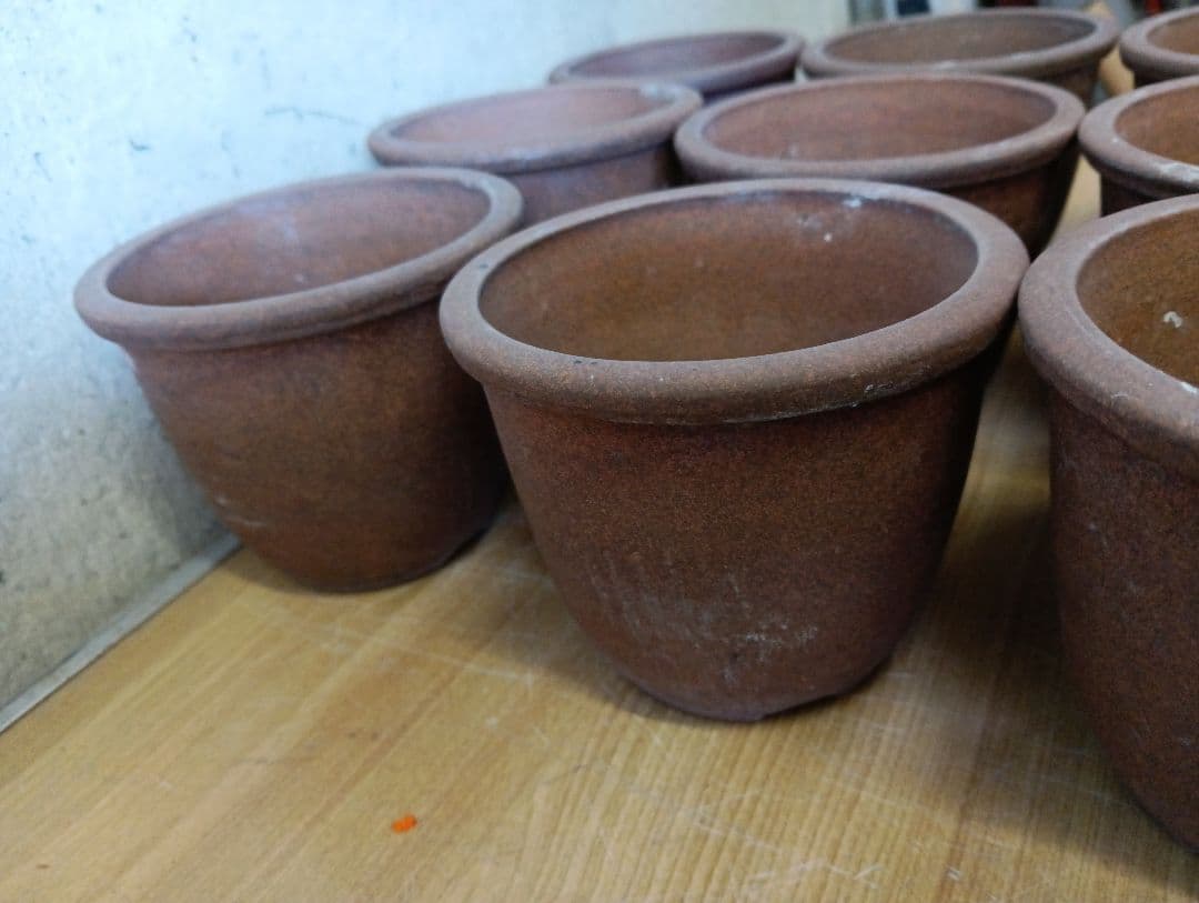 丹波立杭焼 伝市鉢 11点 まとめ売り 山野草鉢 植木鉢 盆栽 ガーデニング