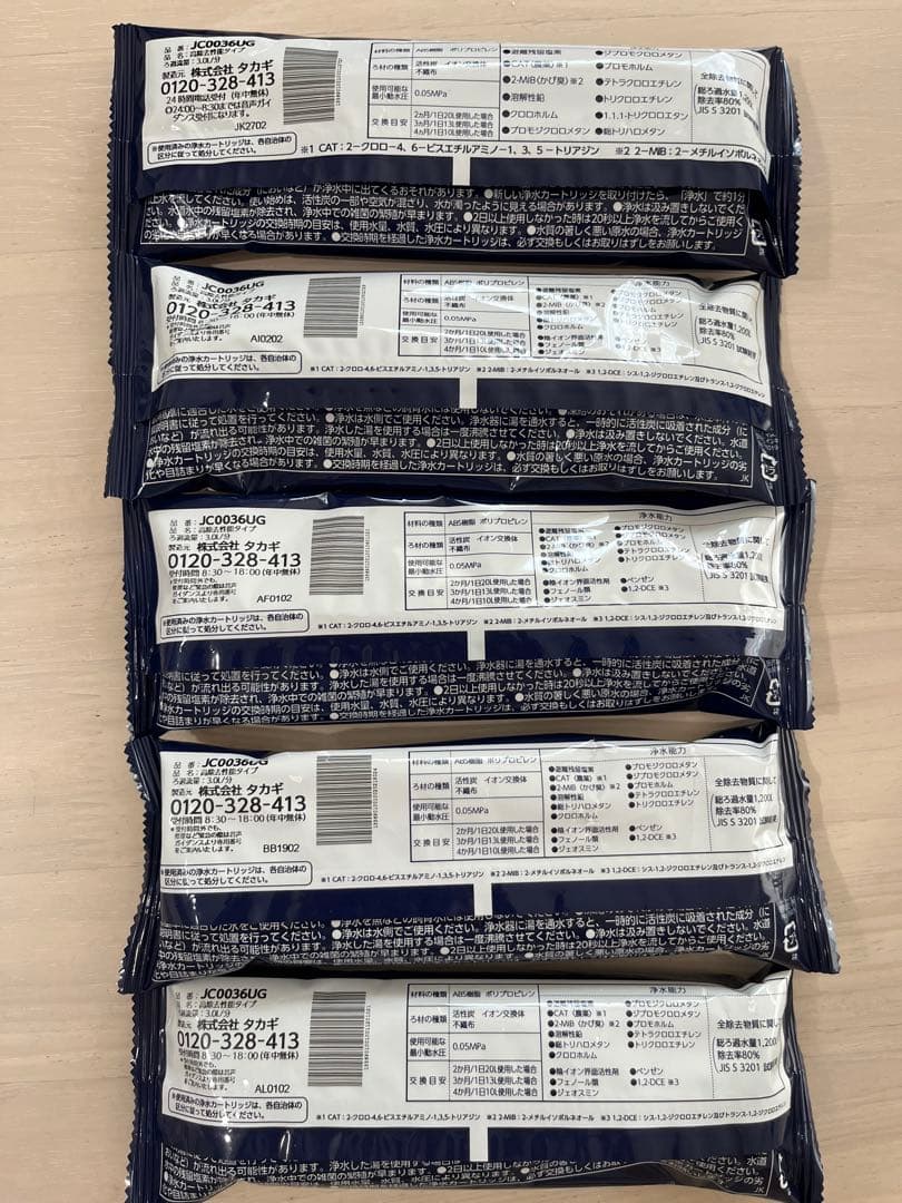 タカギ みず工房 浄水器カートリッジ JC0036UG 高除去性能タイプ