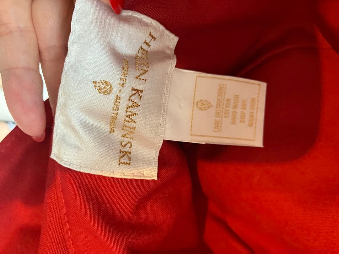 もこもこさま！ヘレンカミンスキー　コットンハット赤いヘレンスキーハット