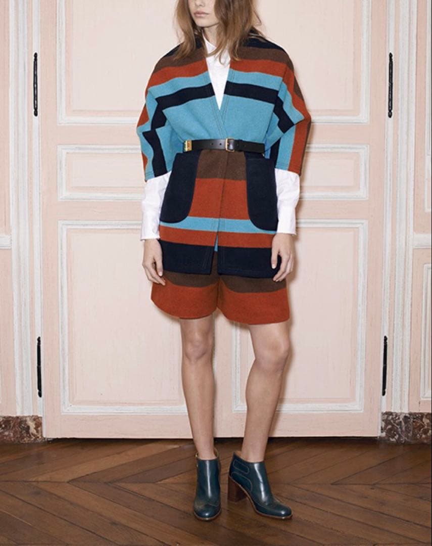 美品✨ See By Chloé シーバイクロエ　マルチカラーポンチョ