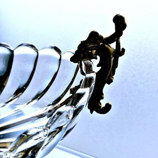 貴重★オールドバカラ ガーゴイルの金縁バンブーゴブレット【1890年頃】