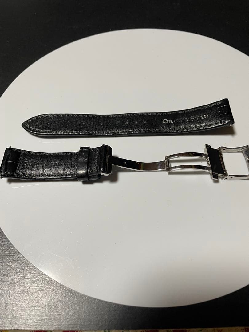 オリエントスター純正 レザーベルト 黒　(20ミリ)