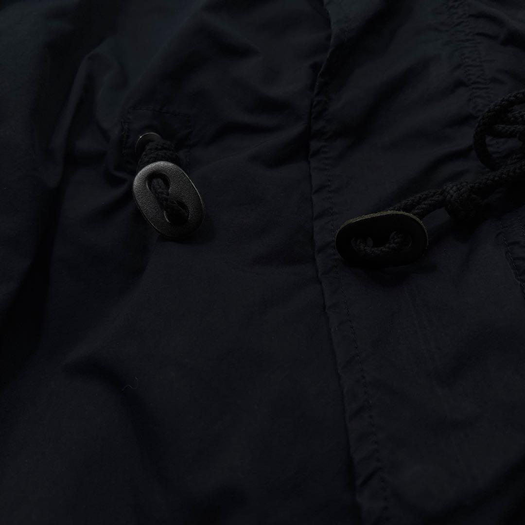 【高級】ATON エイトン　モッズコート　フード　ライナー　ファー　ネイビー