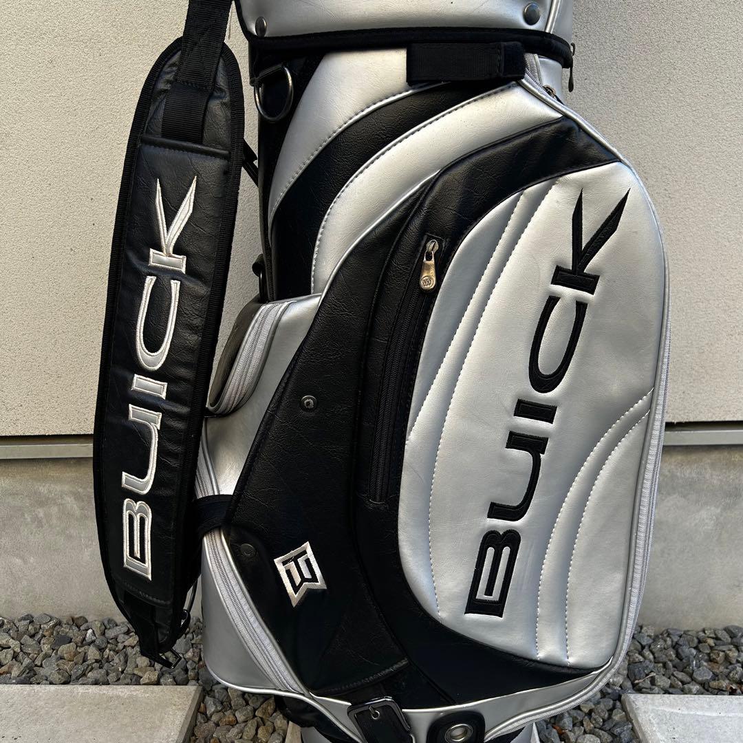 希少 タイガーウッズ BUICK キャディバッグ シルバー