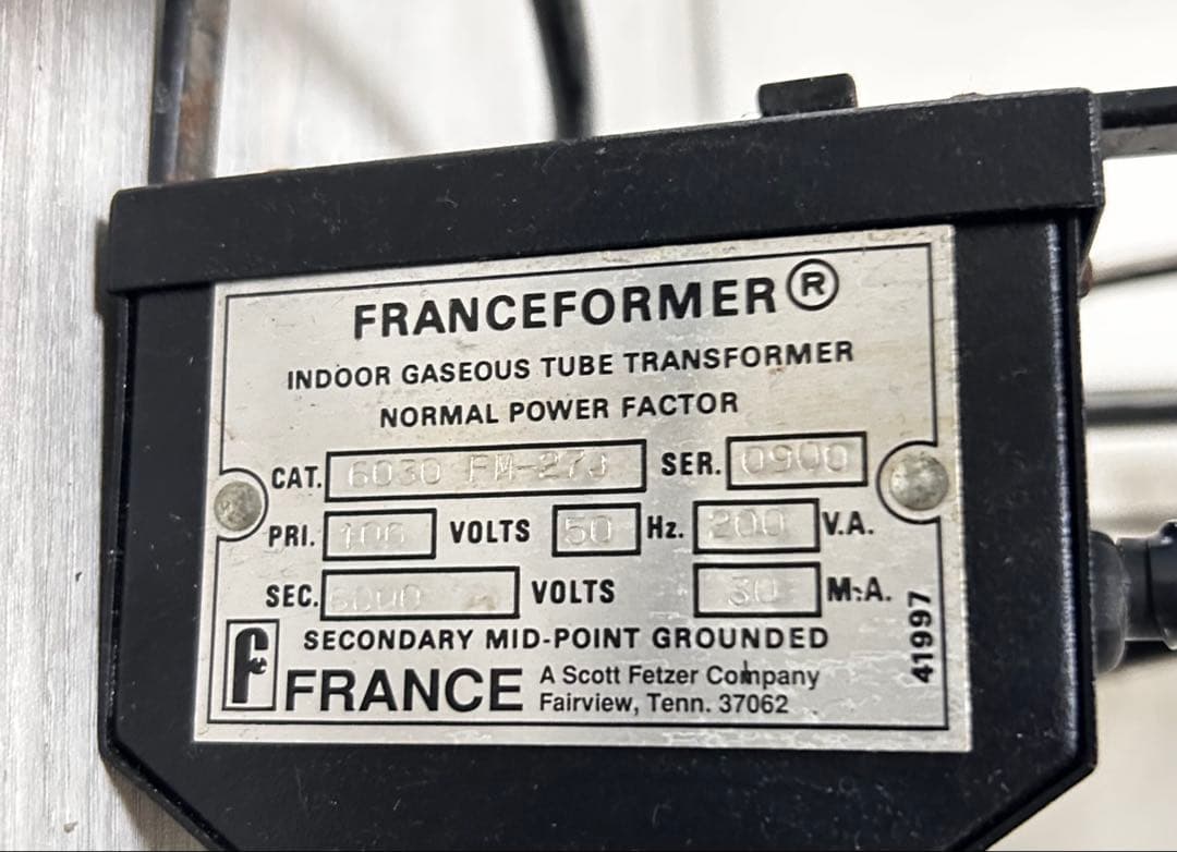 クアーズ・エクストラゴールドのネオン管