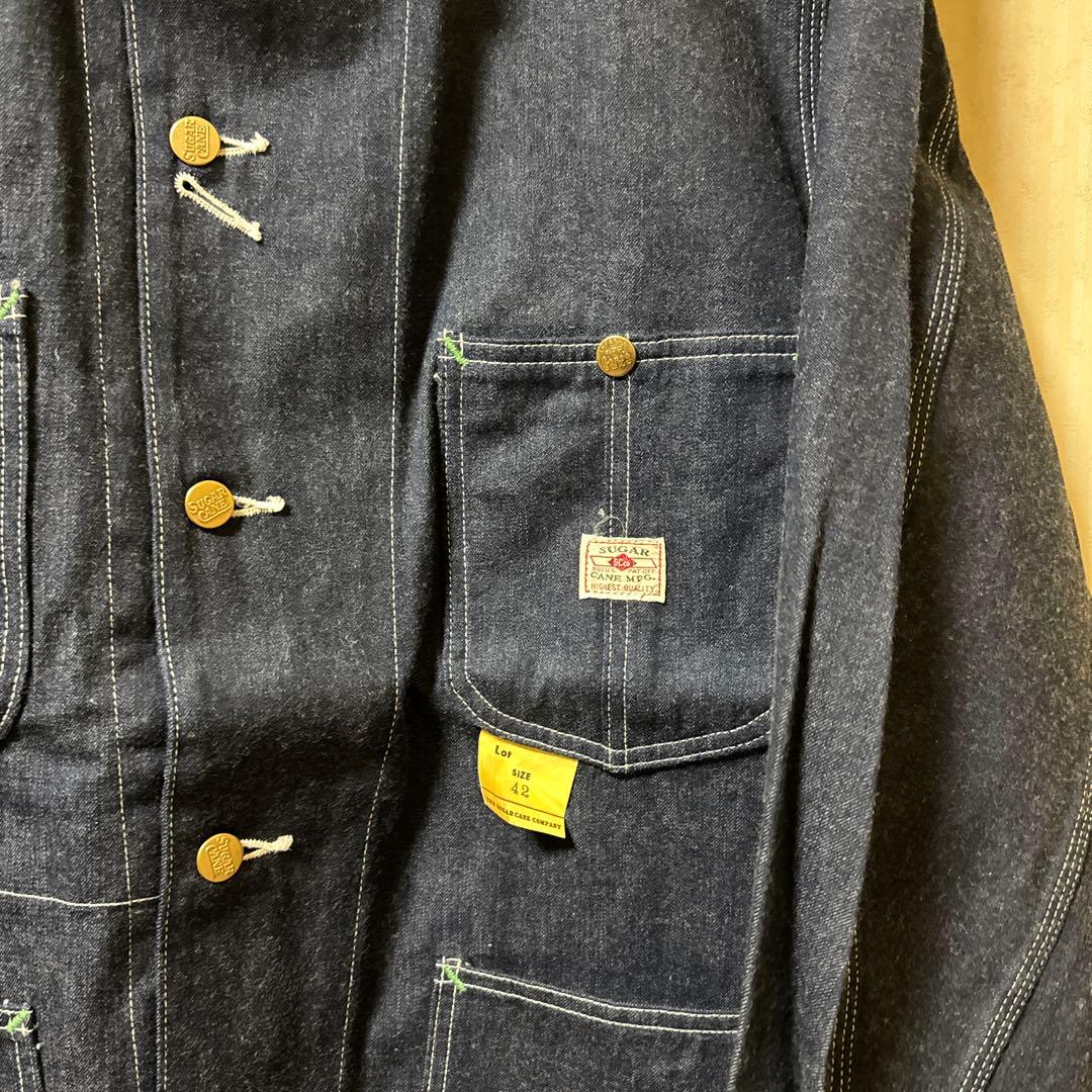 SUGARCANE ブルーデニム カバーオール 42 美品
