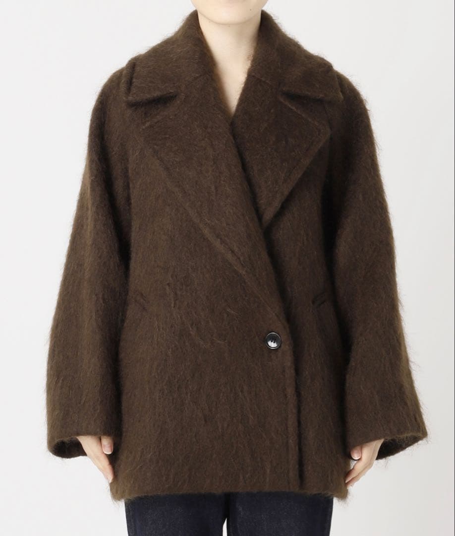 JOURNALSTANDARD L'ESSAGEモヘヤMIXシャギーダブルコート