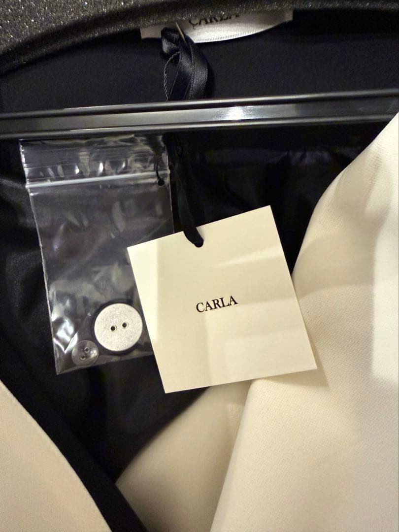 CARLA 2wayぺプラムジャケット　ネイビー