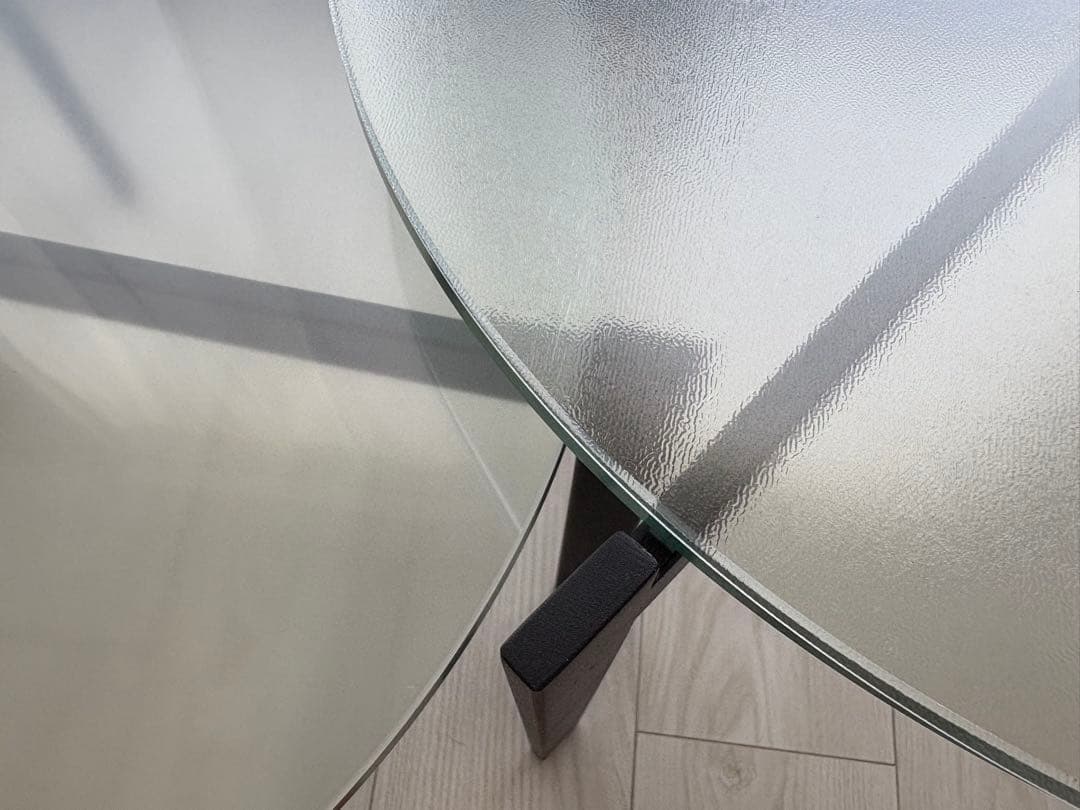 アルモニア ガラスセンターテーブル セパレートタイプ 丸テーブル Armonia