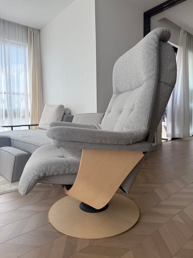 カリモク　リクライニングソファ　オットマンなし