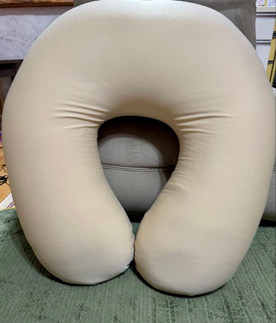 【美品】Yogibo サポート オレンジ support U字型