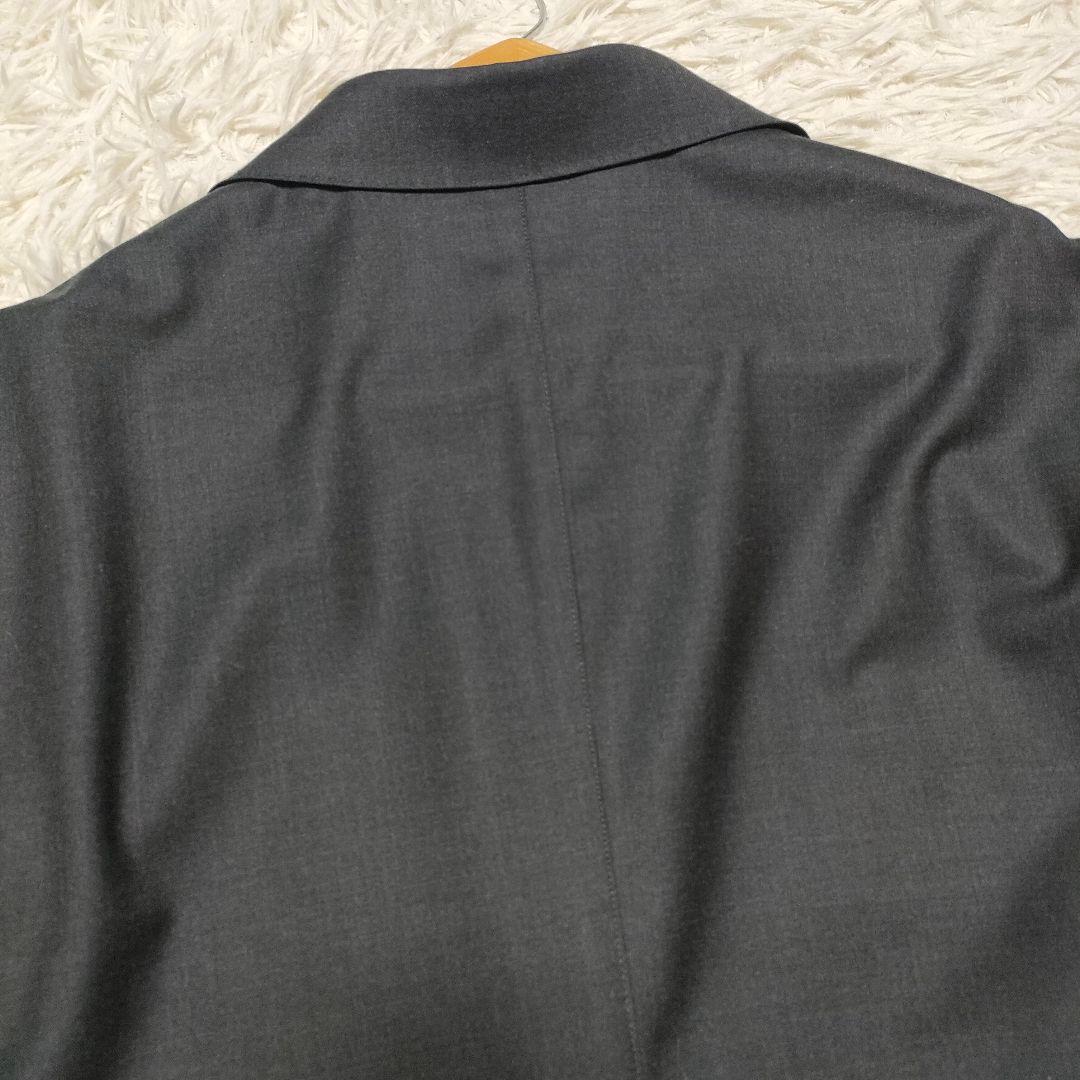 【美品】スーパー150S　カノニコ　スーツ　シングル　段返り　グレー　XL位