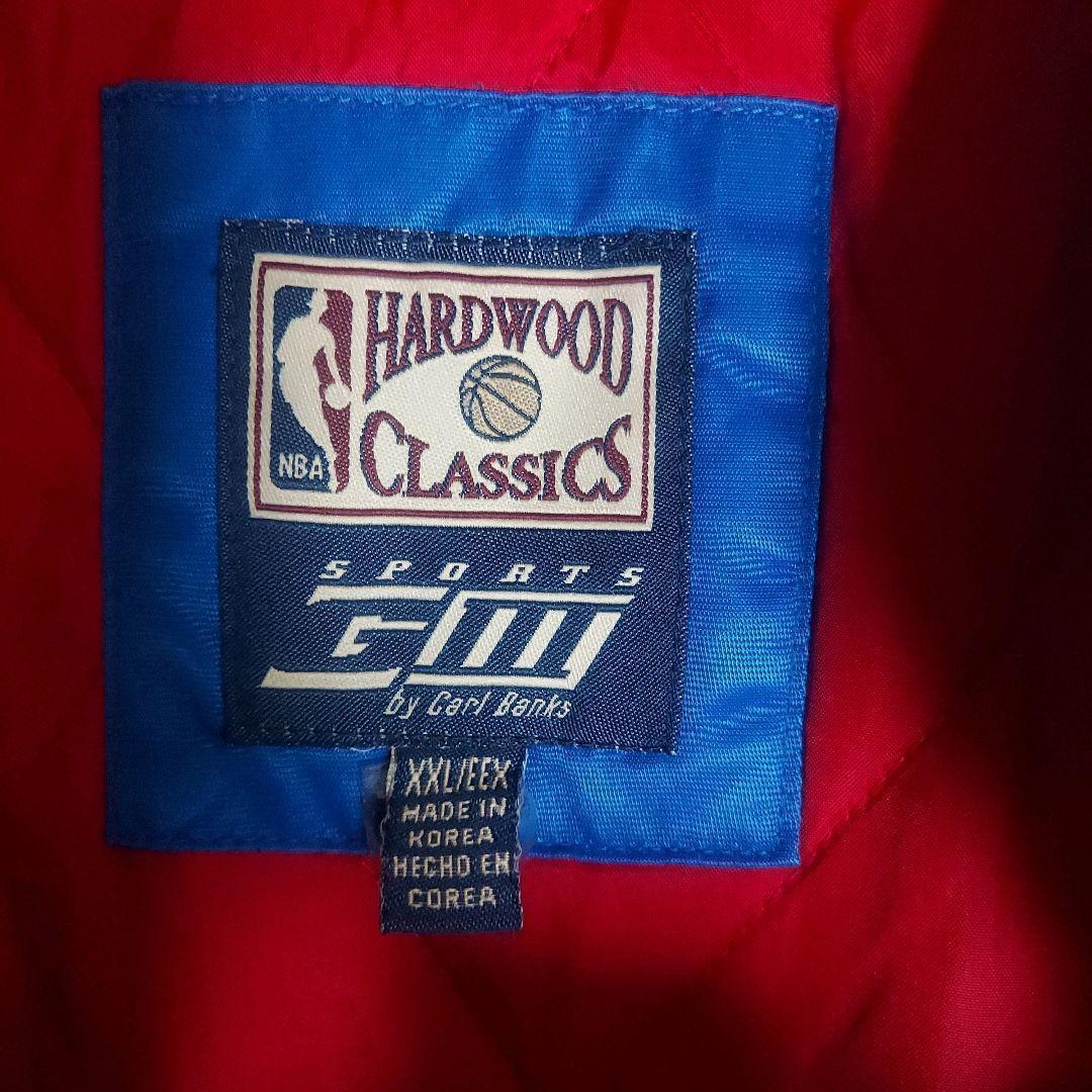 専用【NBA】76ers 刺繍 中綿 スタジャン ブルゾン 2XL 青