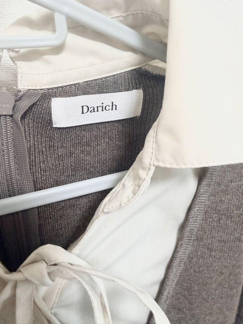 シャツドッキングプリーツミニワンピース MOC ダーリッチ darich