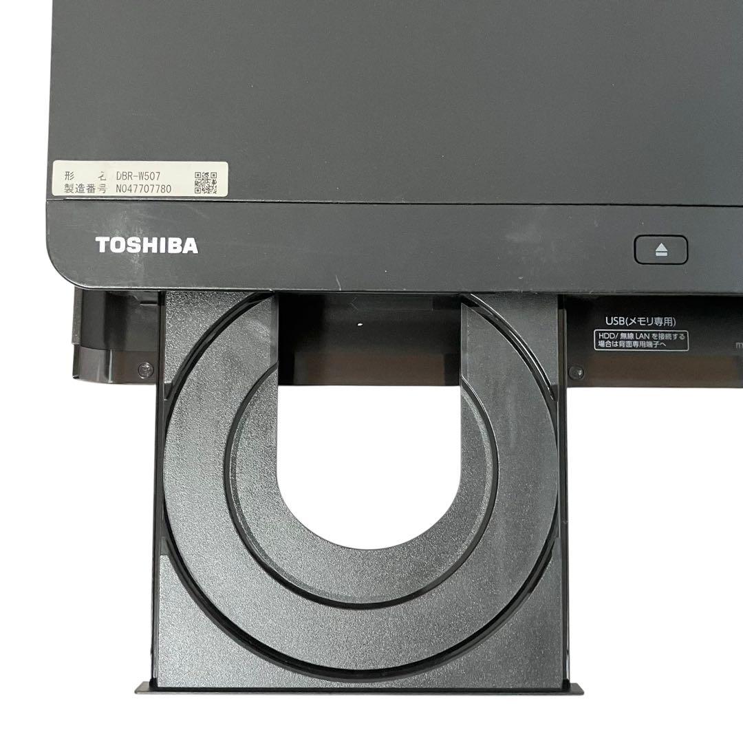 東芝 500GB ブルーレイレコーダー レグザ DBR-W507 ブラック