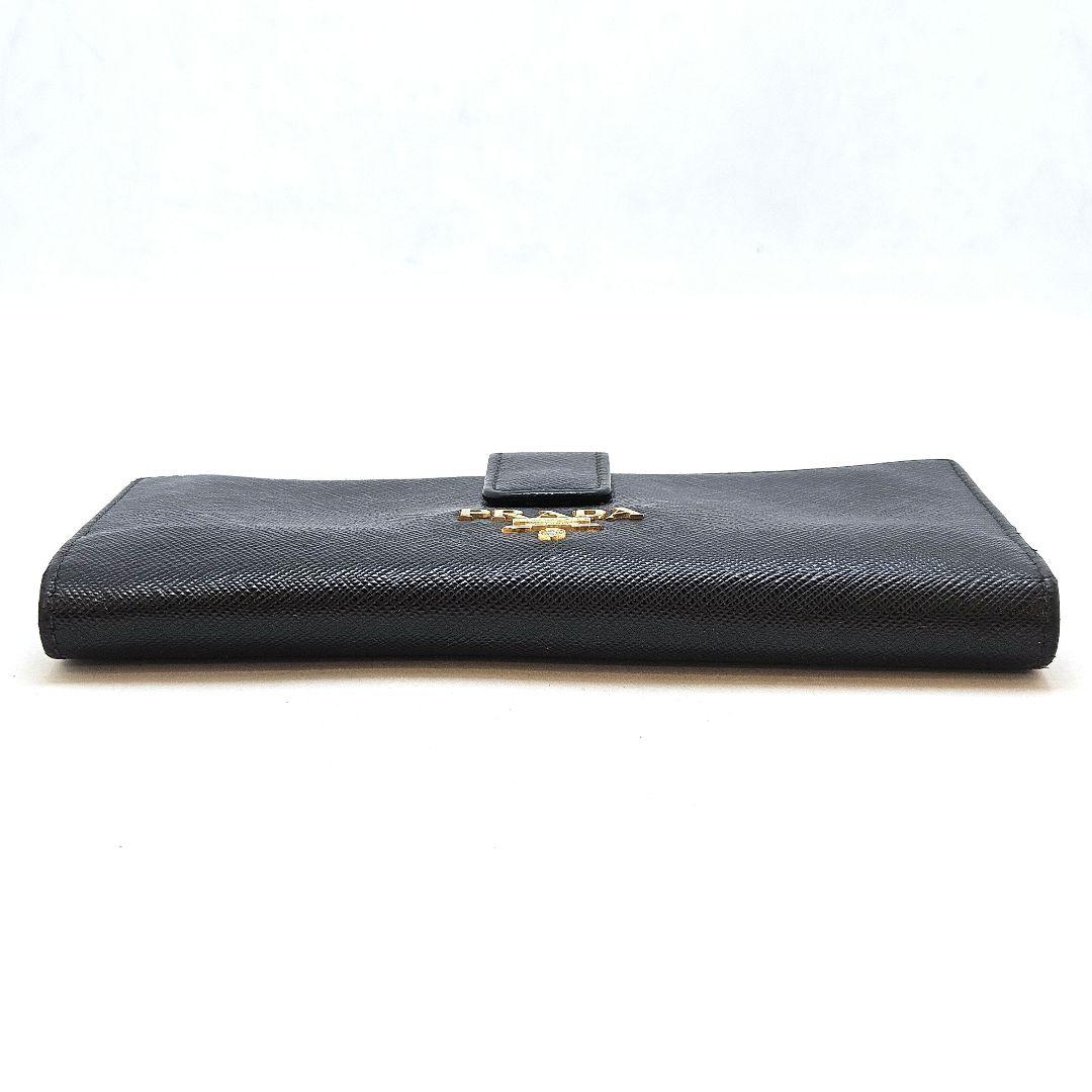 PRADA プラダ 長財布 サフィアーノ ブラック 黒 レザー