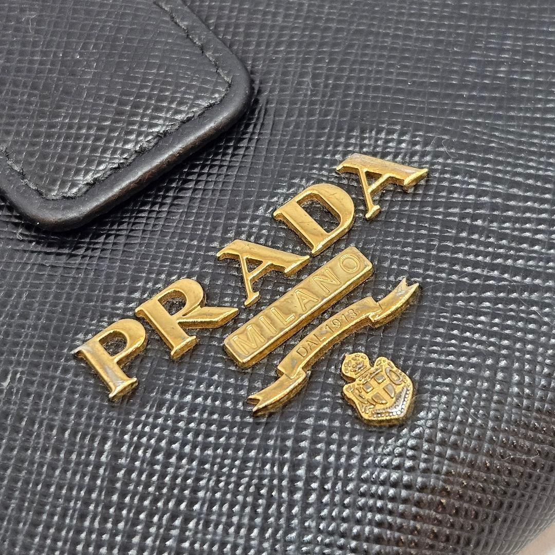 PRADA プラダ 長財布 サフィアーノ ブラック 黒 レザー