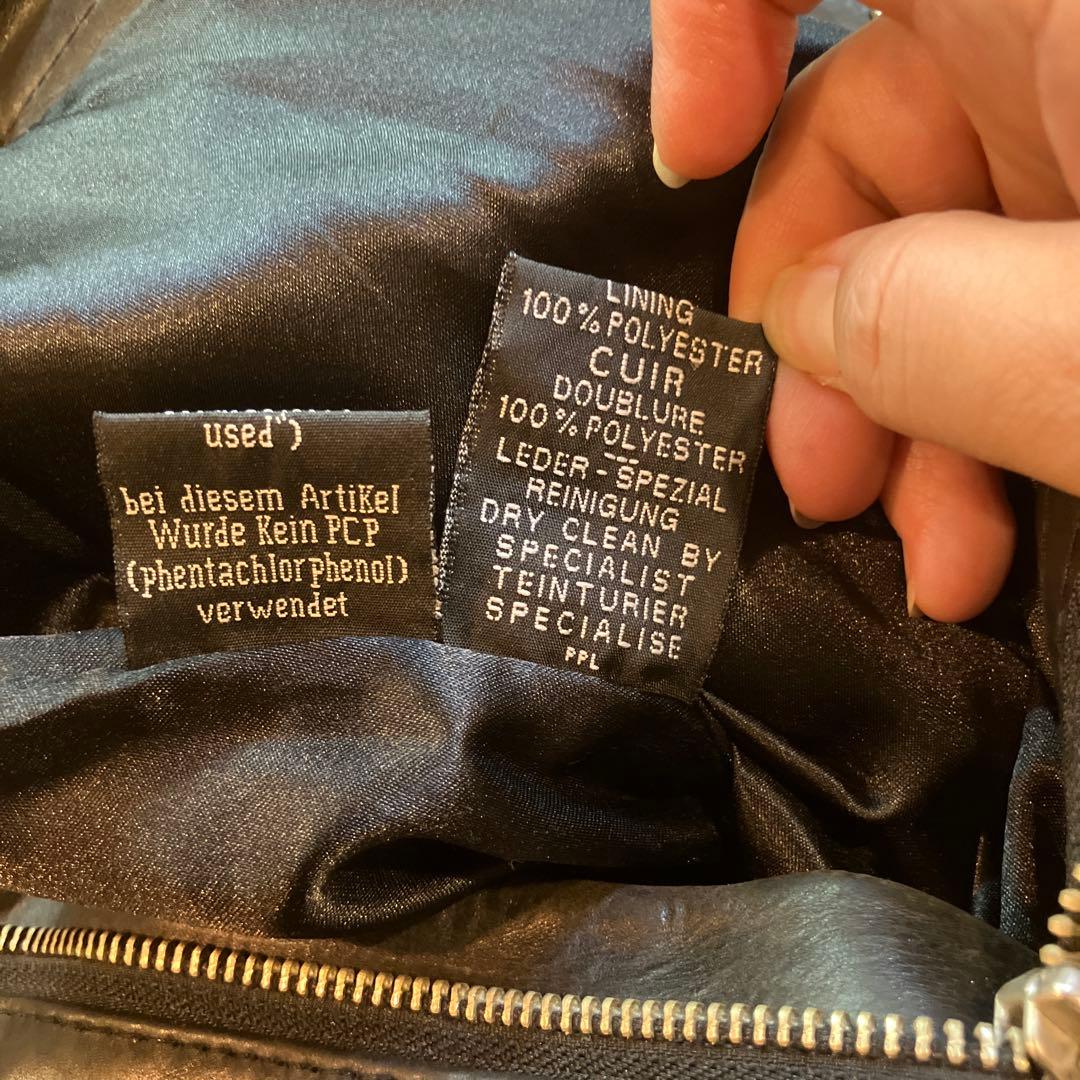 【美品】DEGNER レザーパンツ バイクウェア 牛革 ブラック 30サイズ