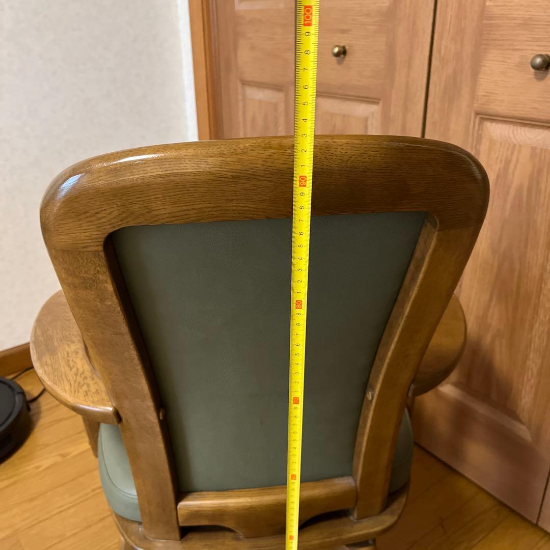 お値下げダイニングチェア回転式　カリモク