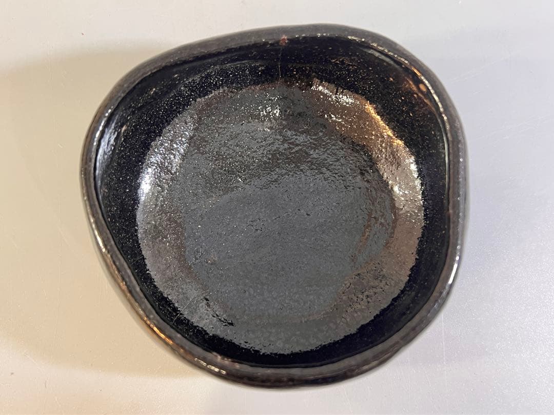 ZE433 茶道具 黒楽茶碗 書紙付