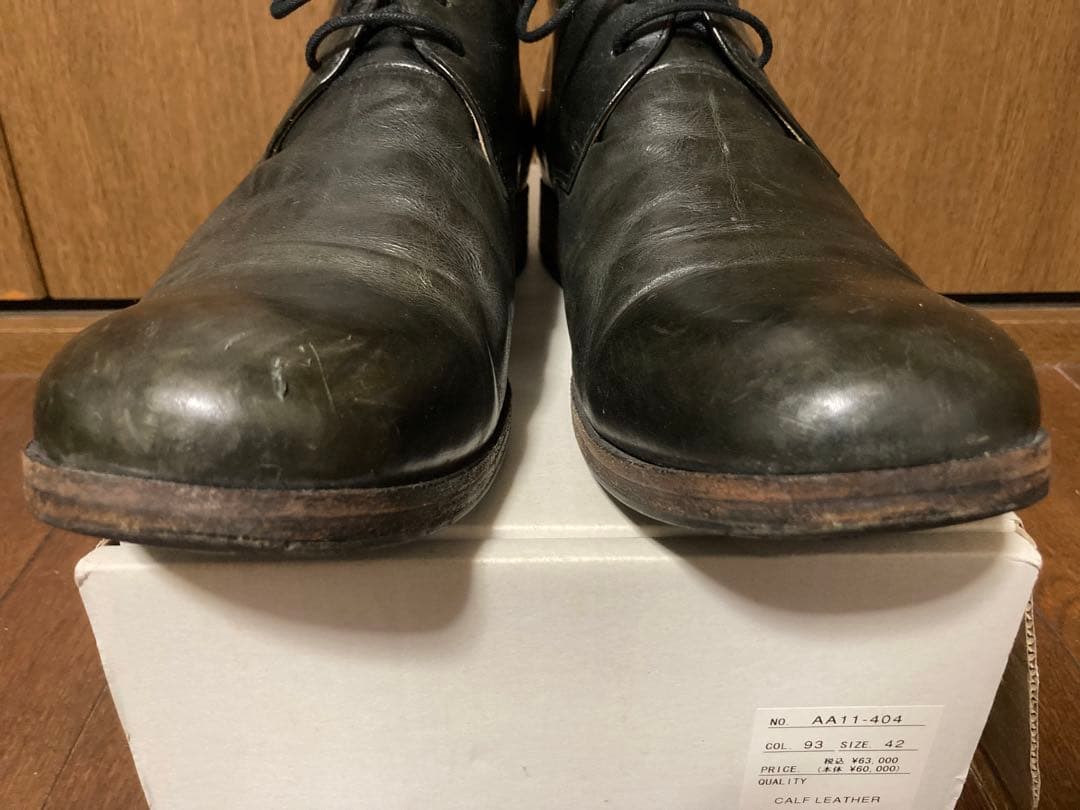 ATTACHMENT カーフレザーチャッカーブーツ アタッチメント